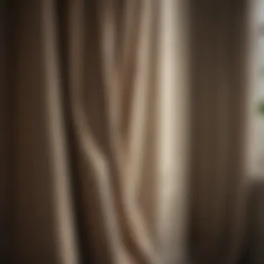 A close-up of curtain maintenance practices