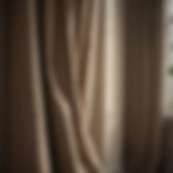 A close-up of curtain maintenance practices