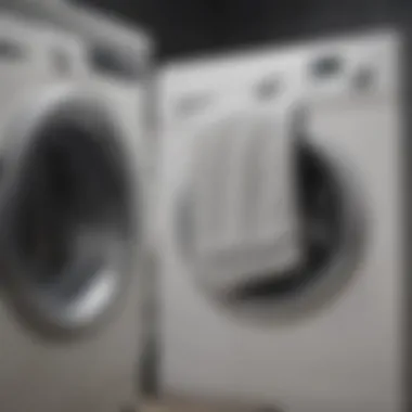 Towels Being Properly Washed in a Washing Machine Towels being properly washed in a washing machine