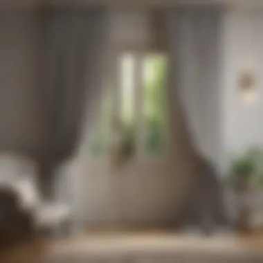 Elegant Curtains Enhancing a Doorway Elegant curtains enhancing a doorway
