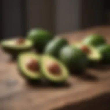 Freshly Harvested Avocados Freshly harvested avocados on a wooden table