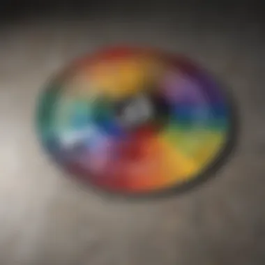 Color wheel illustrating harmonizing floor colors