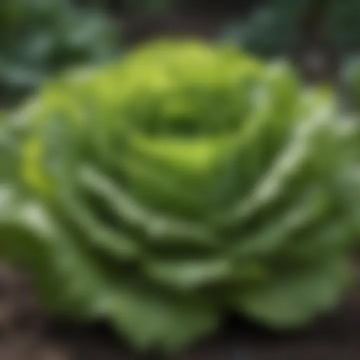 Lettuce ready for harvest in a vibrant garden setting