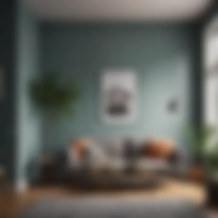 Trendy interior decor with stylish paint choices