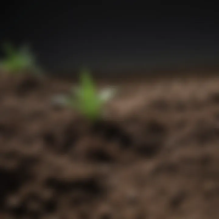 Close-up of rich, prepared soil ready for planting