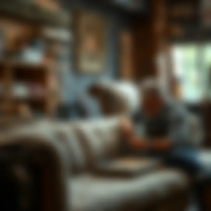 Artisan Crafting Custom Sofa Custom sofa maker working on a unique piece