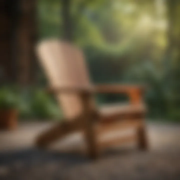 Premium quality materials used in Adirondack chairs