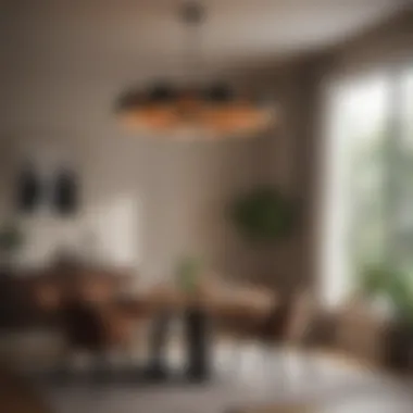 Stylish Lighting Solutions for Dining Areas Dining room illuminated by stylish pendant lights