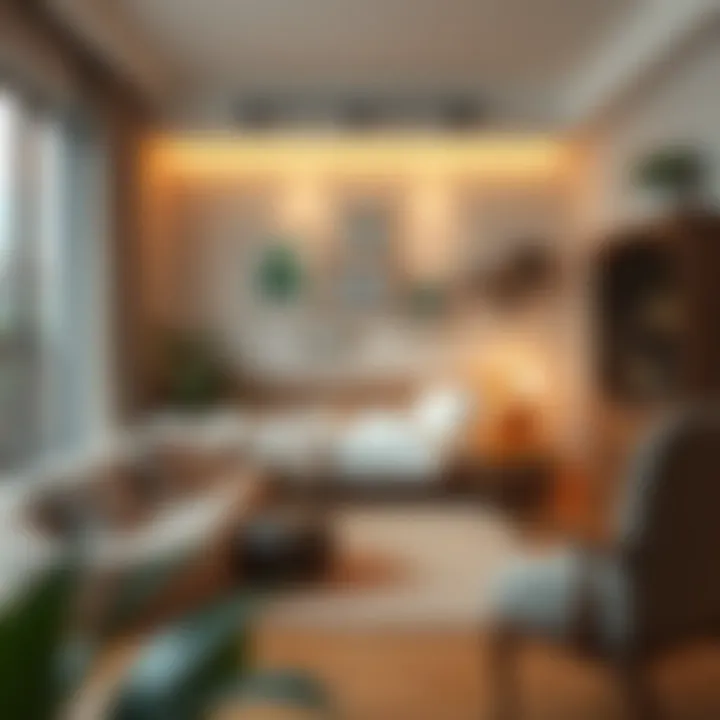 Cozy floor bed arrangement in a small space