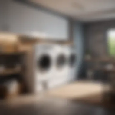 Integrated Appliances for Modern Laundry Rooms Contemporary laundry room featuring integrated appliances and smart storage solutions