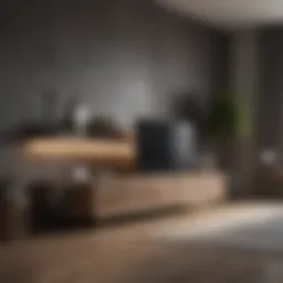 Sleek multifunctional furniture in a modern bedroom