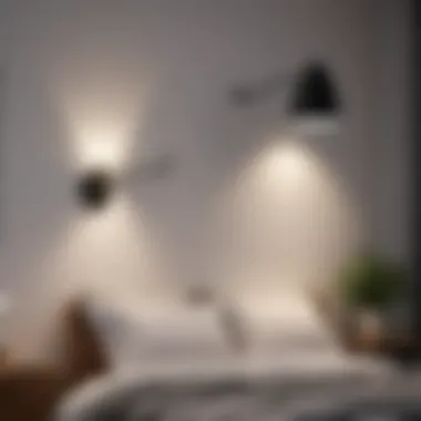 Modern Wall-Mounted Lights Modern wall-mounted lights enhancing a serene atmosphere