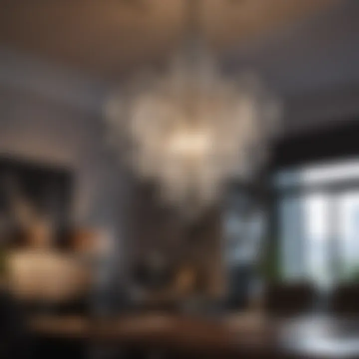 Artistic chandelier incorporating unique shapes for inspiration