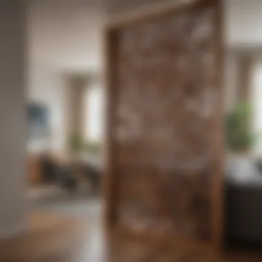 Artistic Wooden Divider Adding Charm to Interiors Artistic wooden divider adding charm to a room