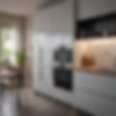 High-tech kitchen with smart appliances