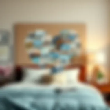 Creative collage of travel photos arranged in a heart shape