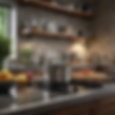 Enhancing Visual Appeal with Aesthetic Displays Aesthetic display of kitchen items enhancing visual appeal