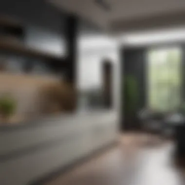 Sleek Cabinetry and Storage Solutions Modern kitchen with sleek cabinetry and innovative storage solutions