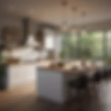 Open-Concept Kitchen Layout Open-concept kitchen layout enhancing space and flow