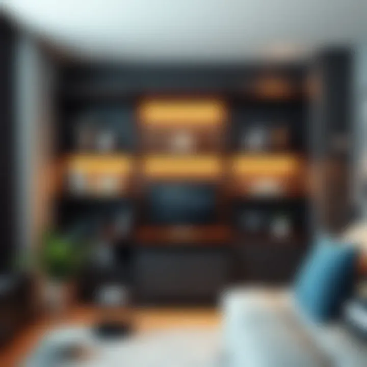 Stylish Corner Shelf Unit Stylish corner shelf unit maximizing space