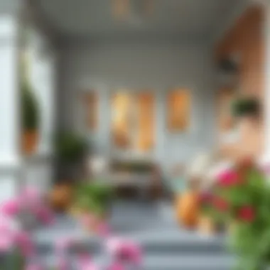 Functional Small Porch with Smart Storage Functional small porch with storage solutions and stylish elements