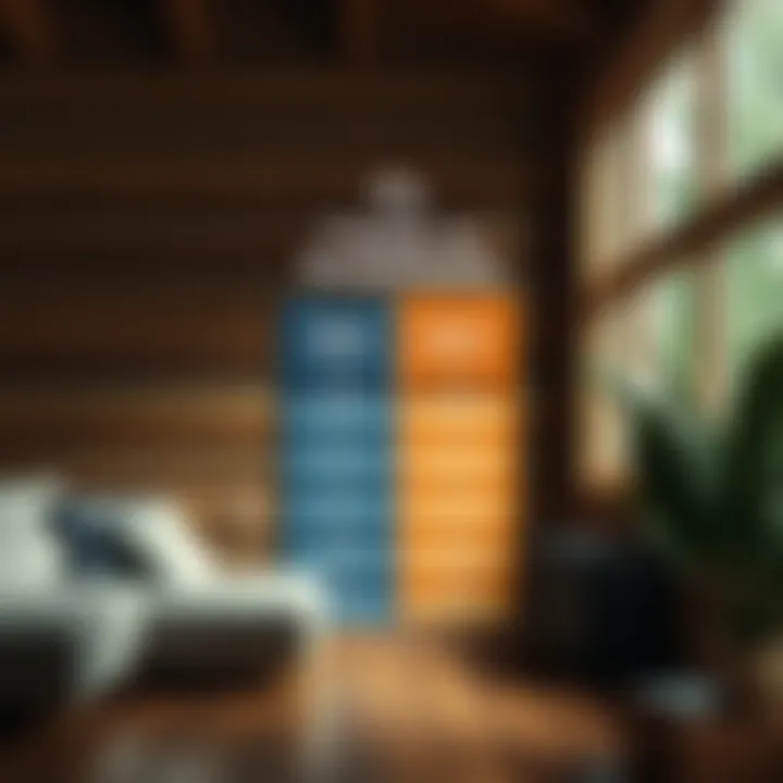 A detailed comparison chart of insulation levels between three-season and four-season rooms