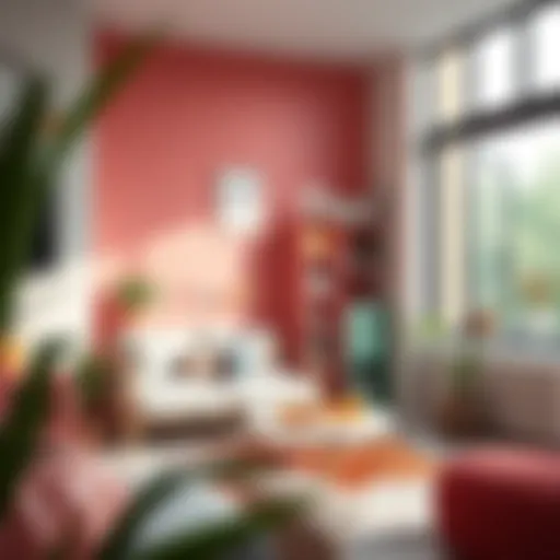 Colorful playroom corner seamlessly integrated into a modern living space