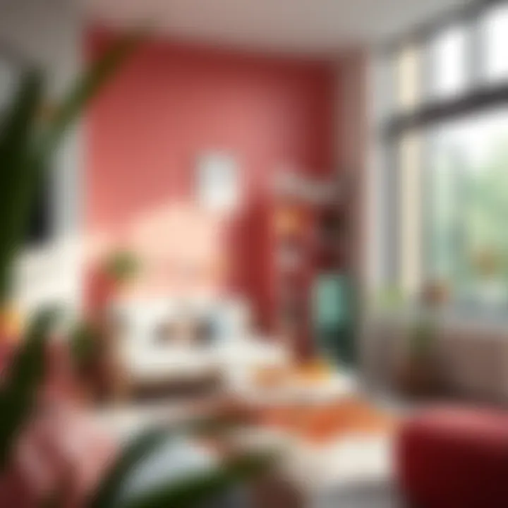 Colorful playroom corner seamlessly integrated into a modern living space