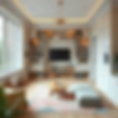 Elegant storage solutions for organized playroom and living area