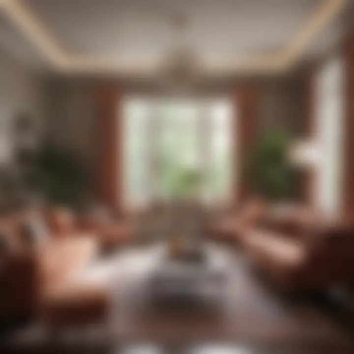 A curated color palette enhancing the mood of a sitting area.