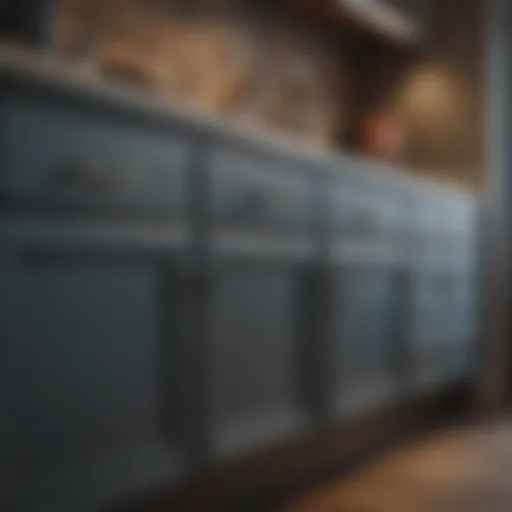 A vibrant before and after transformation of kitchen cabinets
