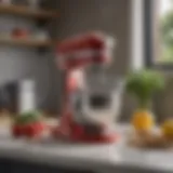 KitchenAid Mini Artisan Stand Mixer in a modern kitchen setting