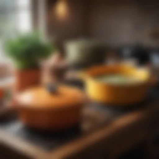 Comparison of Le Creuset soup pot and Dutch oven