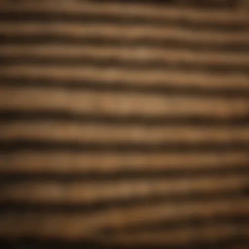 A close-up view of traditional thatching materials showcasing the texture and colors.