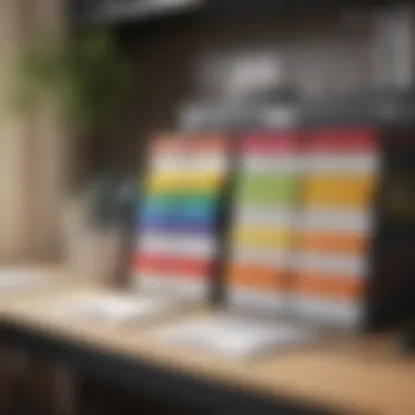 Color-Coded Filing System Color-coded filing system for efficient organization