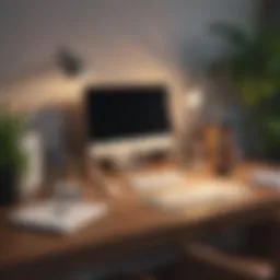 A serene desk setup with neatly arranged stationery