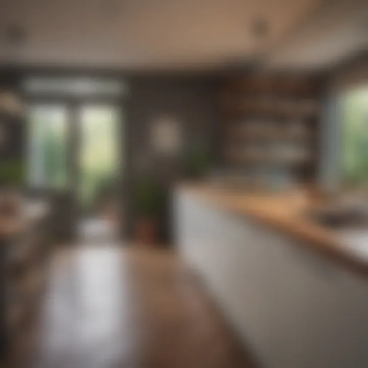 Decluttered kitchen with open counter space