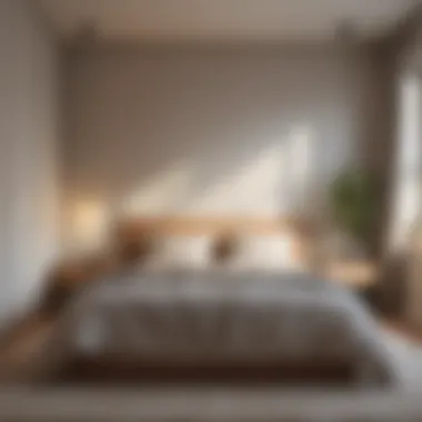 Peaceful Bedroom Enhanced by Natural Light Serene bedroom bathed in natural light creating a peaceful atmosphere
