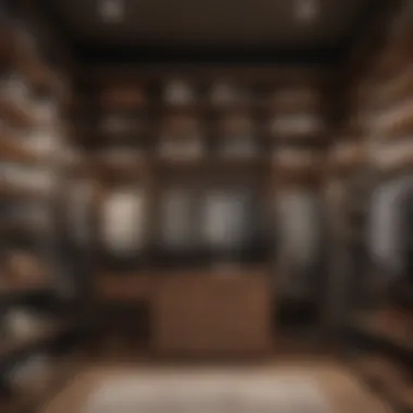 Achieving Functionality and Aesthetics Functional and aesthetically pleasing closet space with organized accessories