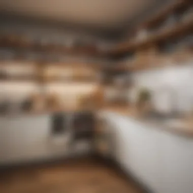 Clutter-Free Organization in a Kitchen Visual representation of clutter-free kitchen organization