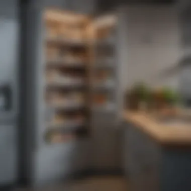 Modern pantry cabinet with a focus on space optimization