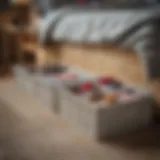 Stylish under bed storage bins for toys