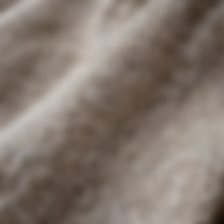 Close-up of soft towel fibers showcasing texture and quality