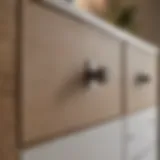 Different styles of cabinet pulls displayed