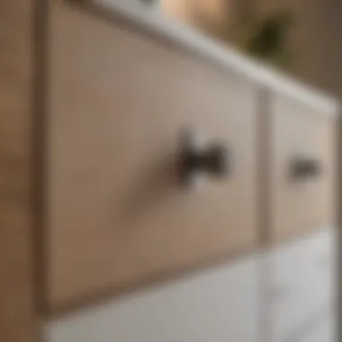 Different styles of cabinet pulls displayed