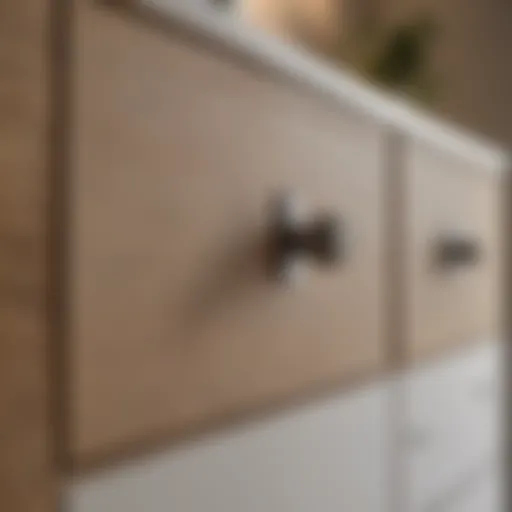 Different styles of cabinet pulls displayed