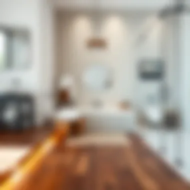 Stylish Flooring Choices for a Modern Bathroom Chic flooring options complementing bathroom decor