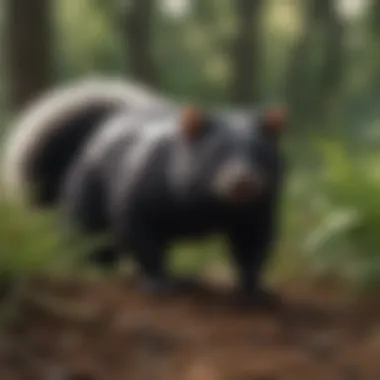 Natural repellents such as plants known to deter skunks.