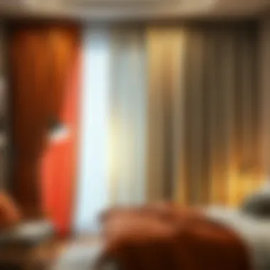 Different fabric samples for curtains