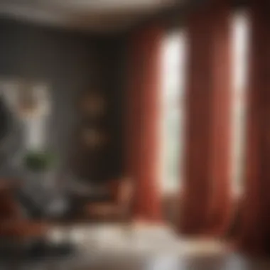 Bold Patterned Curtains for Minimalist Dining Decor Bold patterned curtains complementing minimalist dining decor